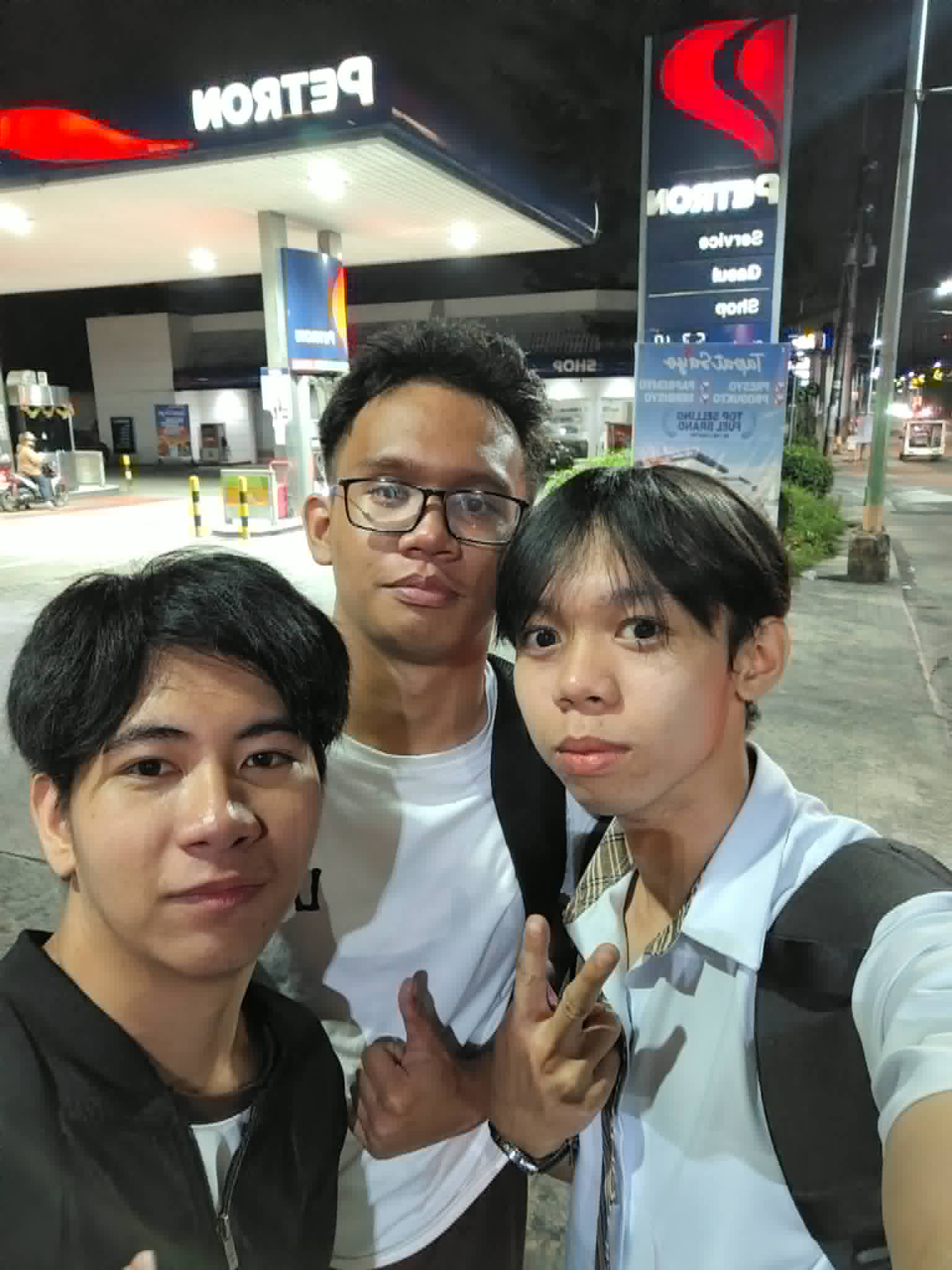 With my buddies